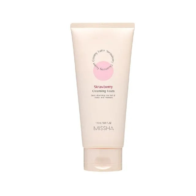 MISSHA CREAMY_LATTE_CLEANSING_FOAM_[STRAWBERRY]_R - MOQ 12