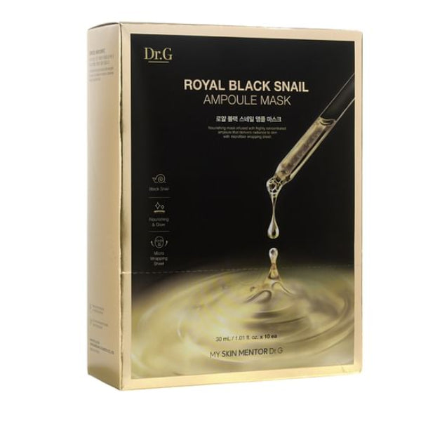 DR.G ROYAL BLACK SNAIL AMPOULE MASK 30ML*10EA