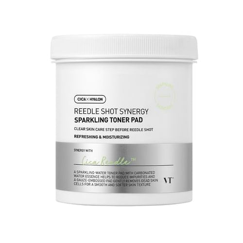 VT Cosmetics REEDLE SHOT SYNERGY SPARKLING TONER PAD - MOQ 32