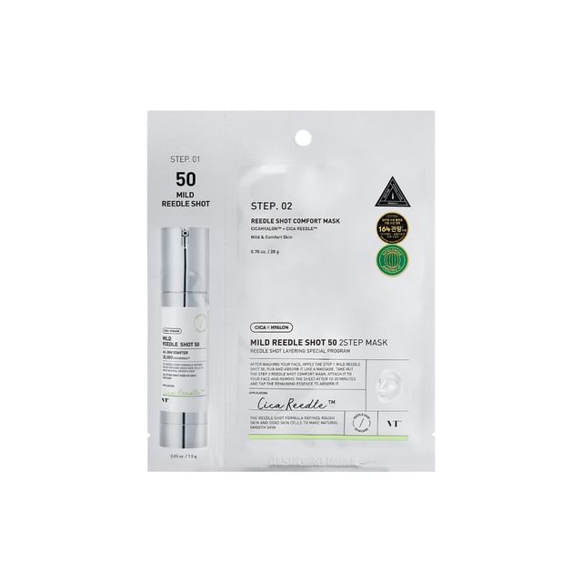VT Cosmetics MILD REEDLE SHOT 50 2-STEP MASK - MOQ 300