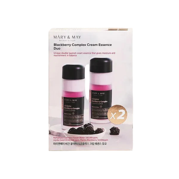 Mary&May Vegan Blackberry Complex Cream Essence Duo (140ml x2) - MOQ 10