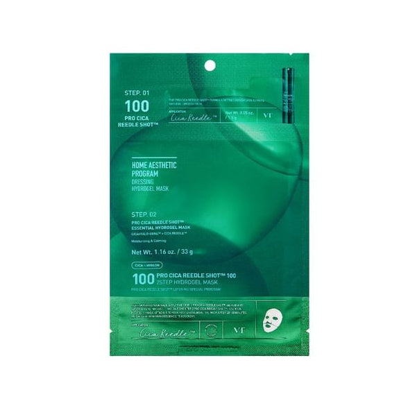 VT Cosmetics PRO CICA REEDLE SHOT® 100 2STEP HYDROGEL MASK - MOQ 200