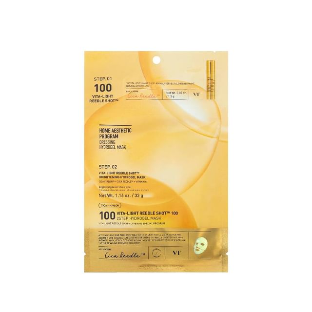 VT Cosmetics VITA-LIGHT REEDLE SHOT® 100 2STEP HYDROGEL MASK - MOQ 200