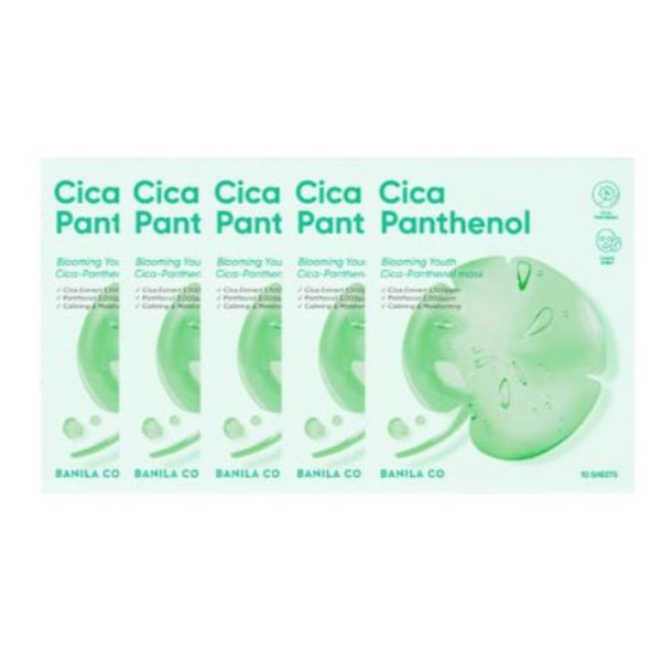BANILA CO Blooming Youth Cica Panthenol Mask (10ea)