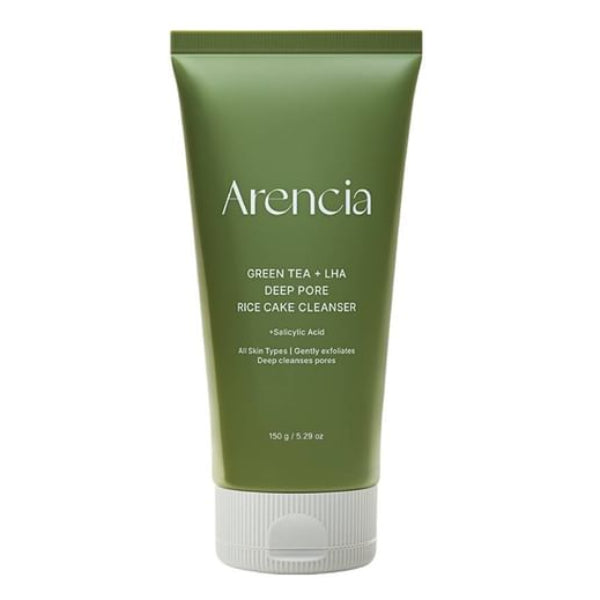Arencia Green Tea + LHA Deep Pore Rice Cake Cleanser 150g