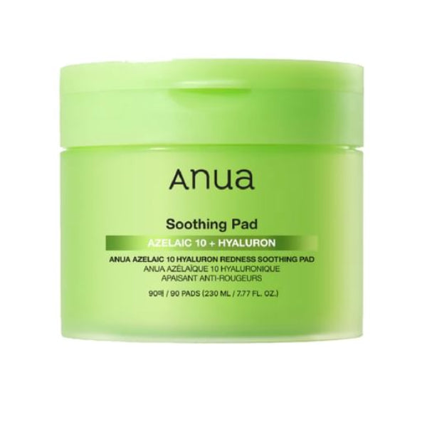 ANUA AZELAIC 10 HYALURON REDNESS SOOTHING PAD 230ml (90EA)