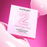 Numbuzin No.2 Rose PDRN Overnight Collagen Mask (1ea) - MOQ 240