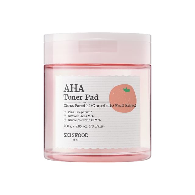 SKINFOOD PINK GRAPEFRUIT AHA TONER PAD - MOQ 10