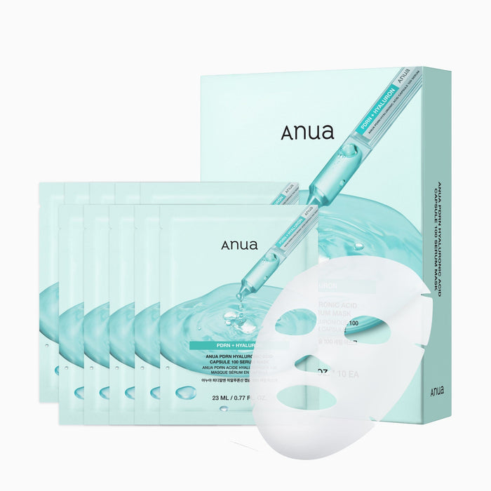 ANUA PDRN HYALURONIC ACID CAPSULE 100 SERUM MASK (10PCS)