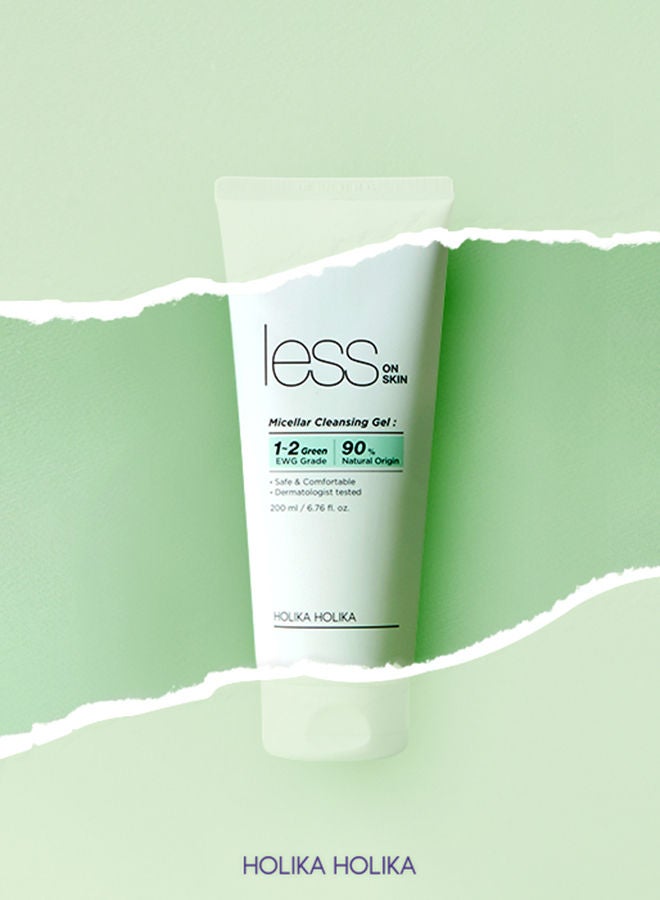 Holika Holika Less On Skin Micellar Cleansing Gel - MOQ 42