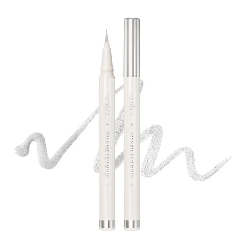 rom&nd TWINKLE PEN LINER 01 SILVER FLAKE - MOQ 14