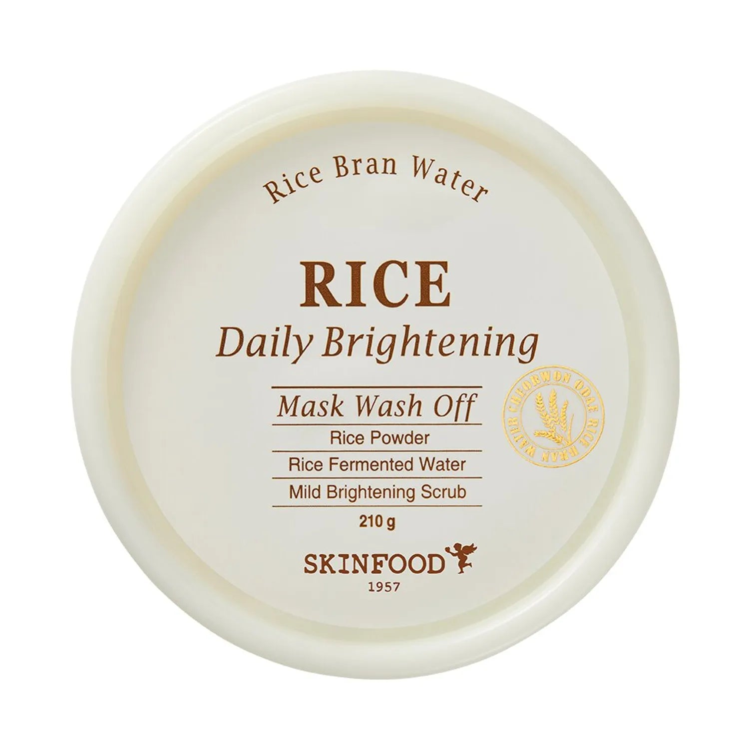 SKINFOOD RICE DAILY BRIGHTENING MASK WASH OFF - MOQ 10