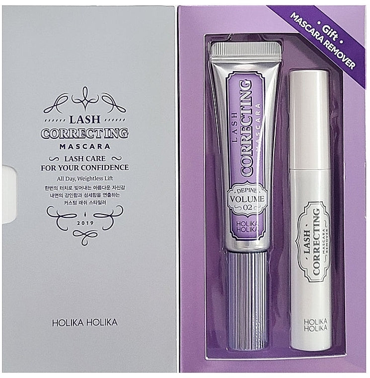 Holika Holika Lash Correcting Mascara 02 Define Volume(Mascara + Remover) - MOQ 48