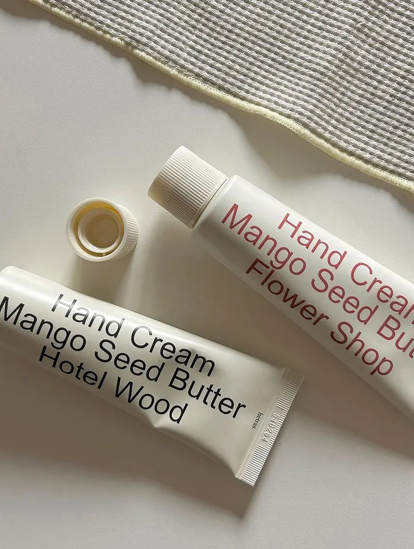 hetras. Perfumed Mango Seed Butter Hand Cream - Santal Fresh - MOQ 80