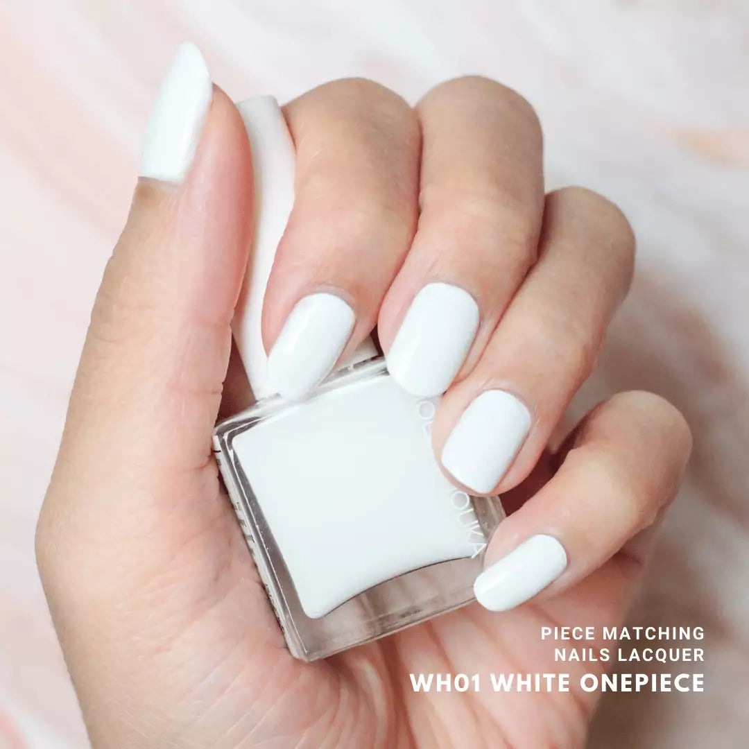 Holika Holika PIECE MATCHING NAILS (LACQUER) WH01 WHITE ONEPIECE - MOQ 60