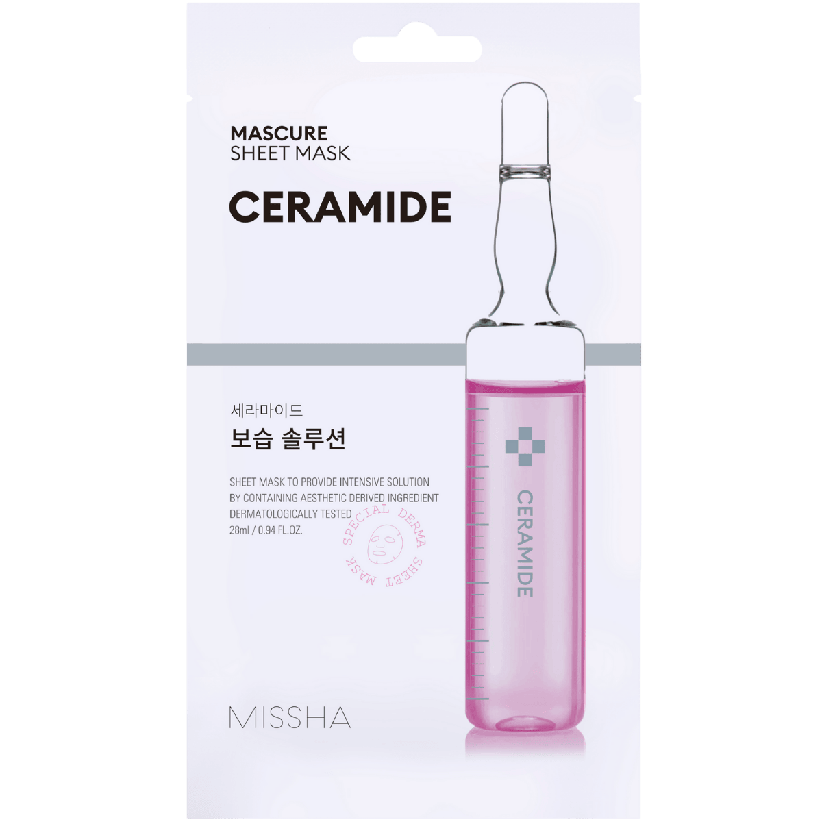 MISSHA MASCURE_MOISTURE_BARRIER_SOLUTION_SHEET_MASK_[CERAMIDE] - MOQ 36
