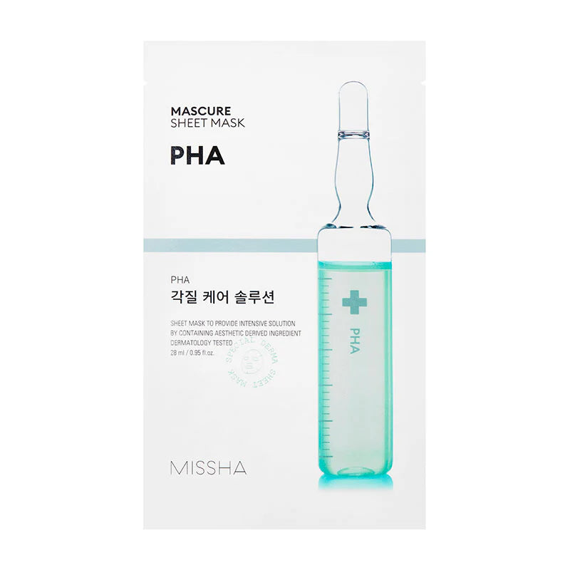 MISSHA MASCURE_PEELING_SOLUTION_SHEET_MASK_[PHA] - MOQ 36