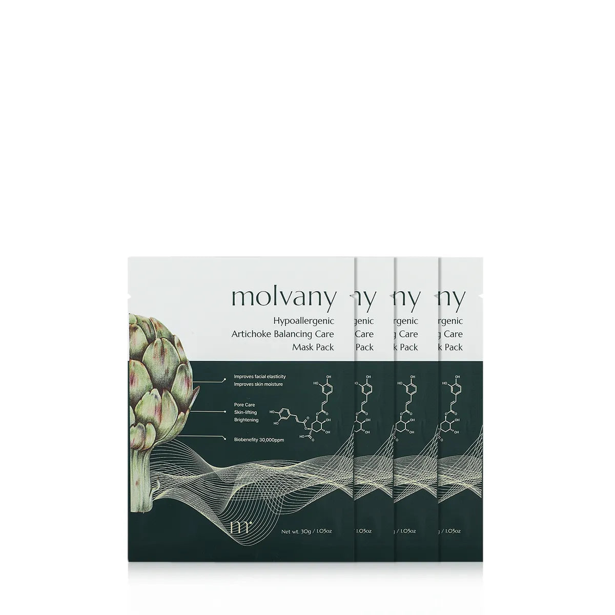 molvany Hypoallergenic Artichoke Balancing Care Mask Pack