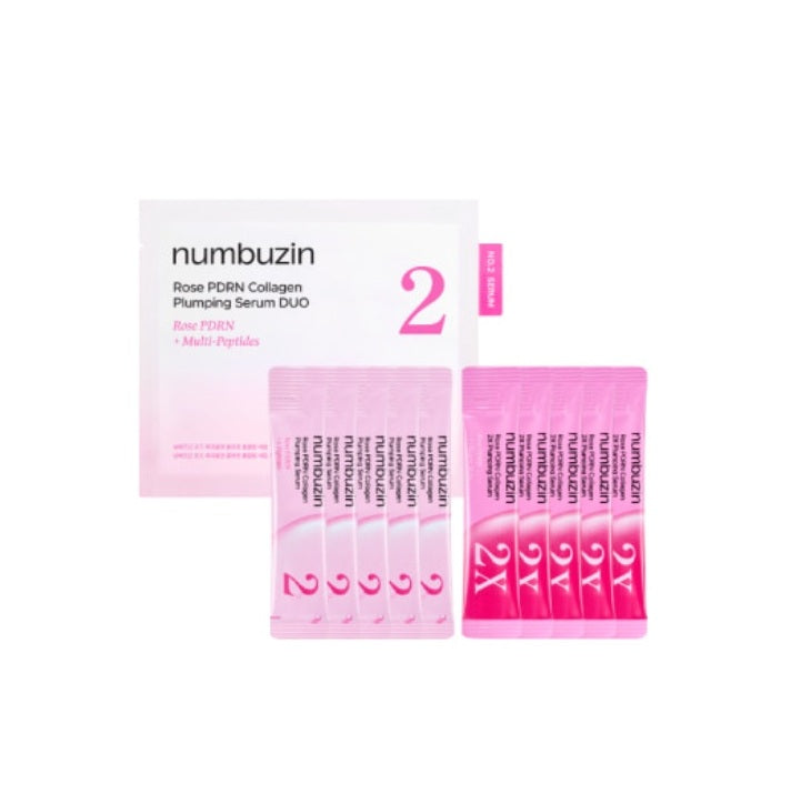 Numbuzin No.2 Rose PDRN Collagen Plumping Serum DUO - MOQ 100