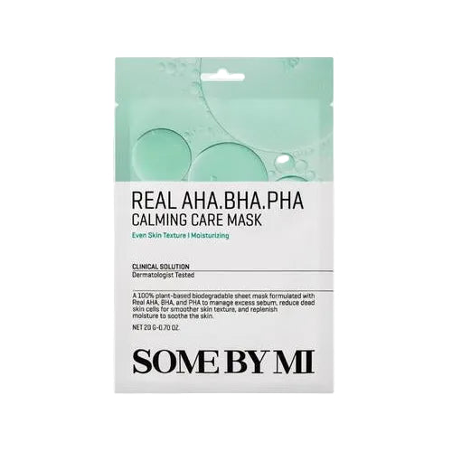 SOME BY MI REAL AHA-BHA-PHA CALMING CARE MASK [20g] - MOQ 400