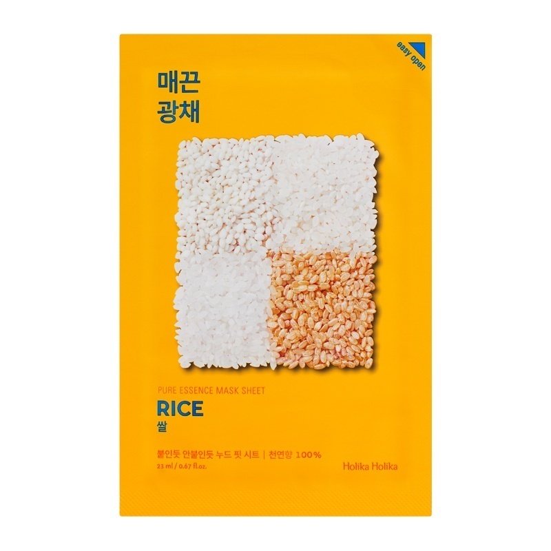 Holika Holika Pure Essence Mask Sheet - Rice - MOQ 400