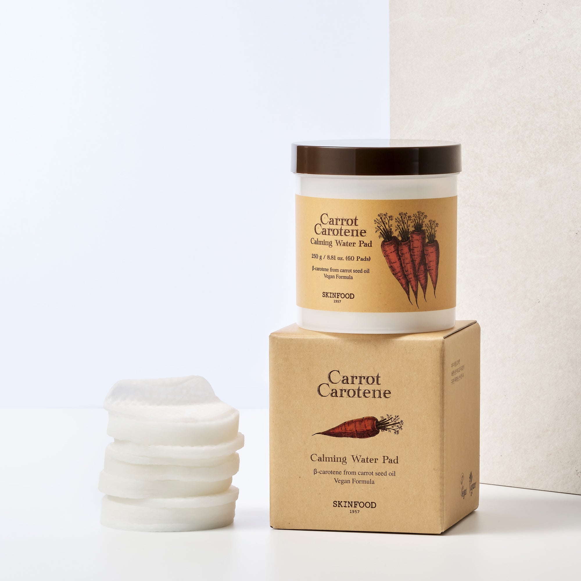 SKINFOOD CARROT CAROTENE CALMING WATER PAD_GLOBAL - MOQ 20