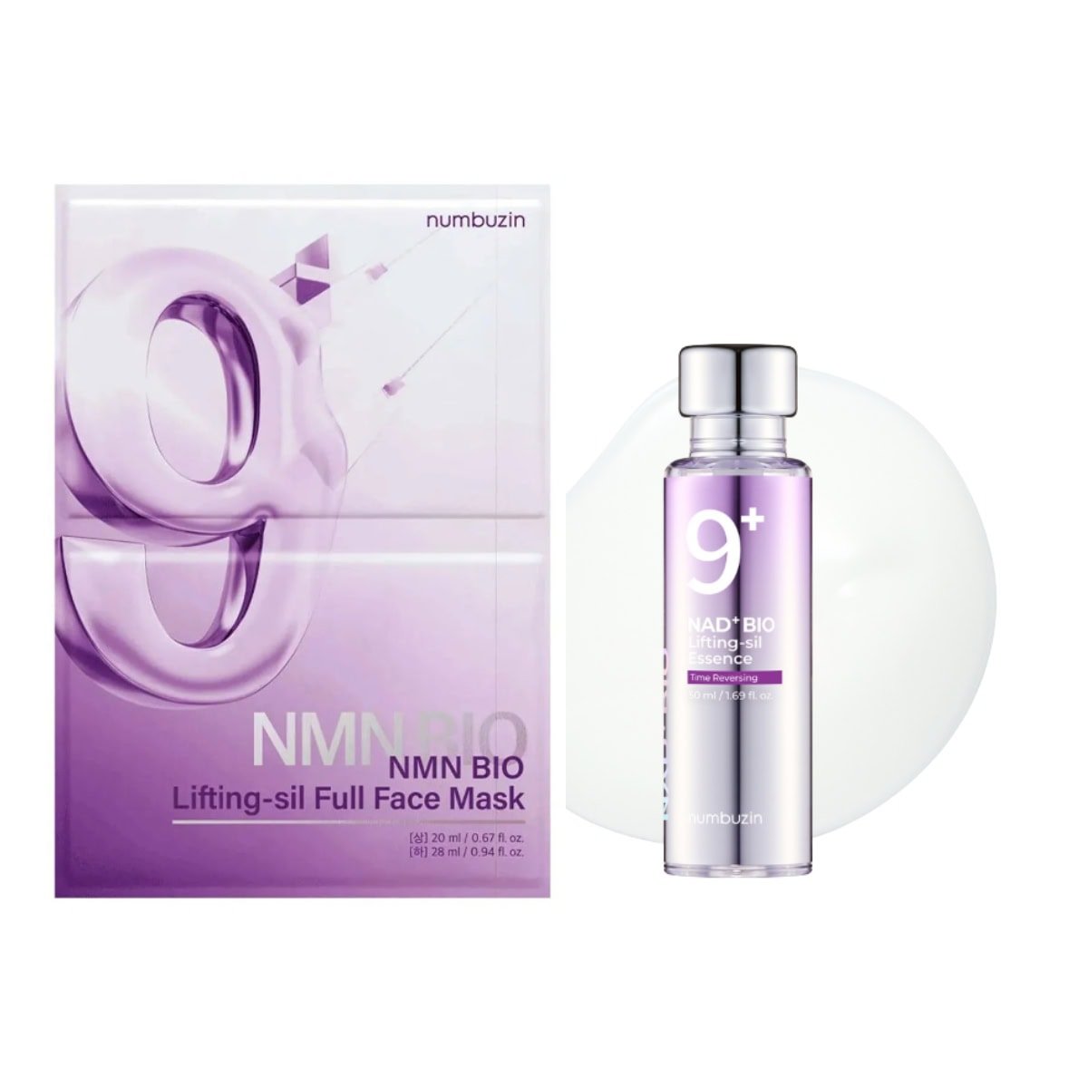Numbuzin No.9 NMN Bio Lifting Full Cover Facial Mask (1ea) - MOQ 200