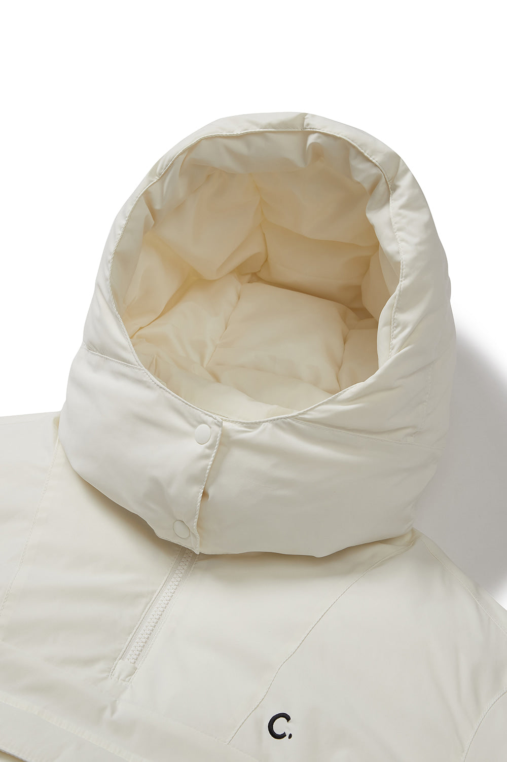 Warm Goose Down Anorak - Ivory