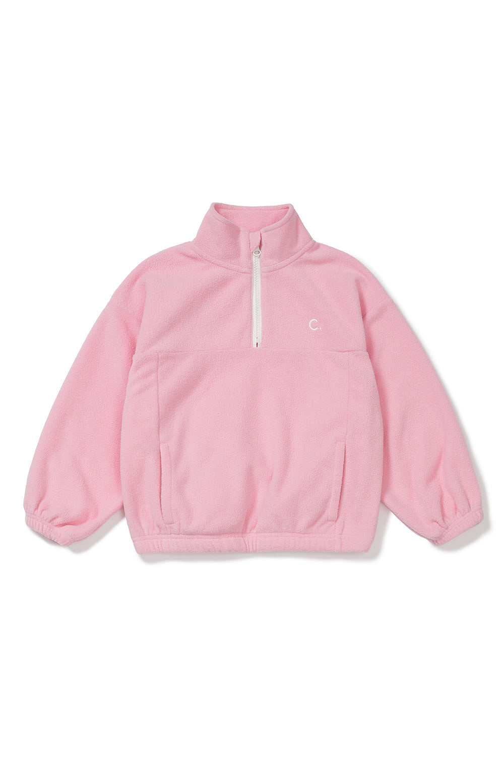 Logo Fleece Half-Zip Kids - Pink