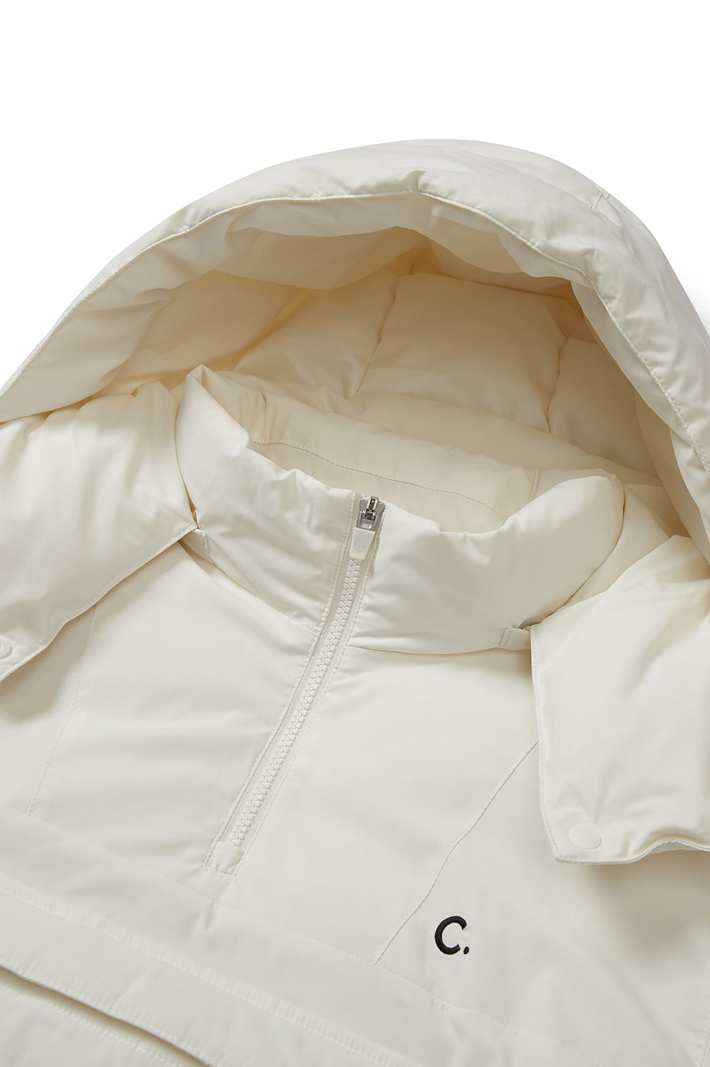 Warm Goose Down Anorak - Ivory