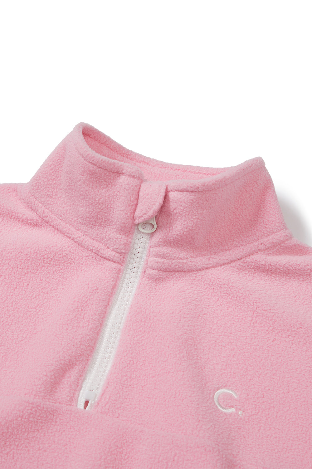 Logo Fleece Half-Zip Kids - Pink