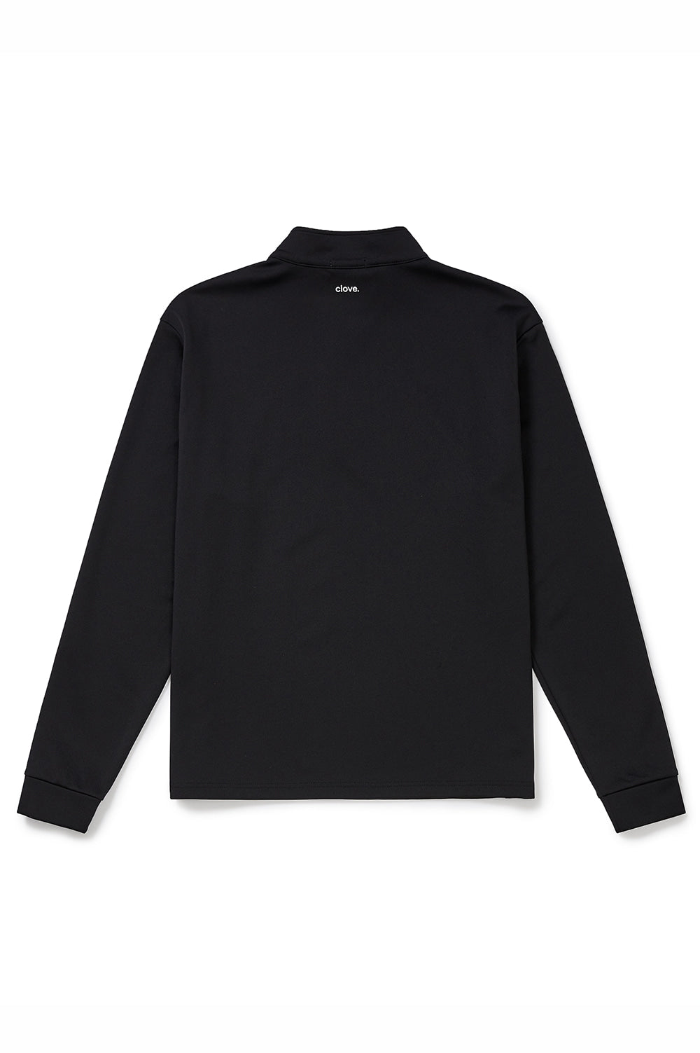 Half-Zip Long T-Shirt Men - Black