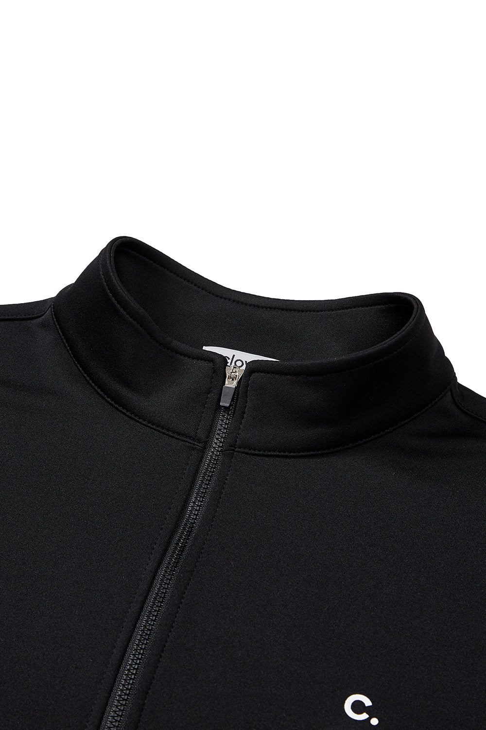 Half-Zip Long T-Shirt Men - Black