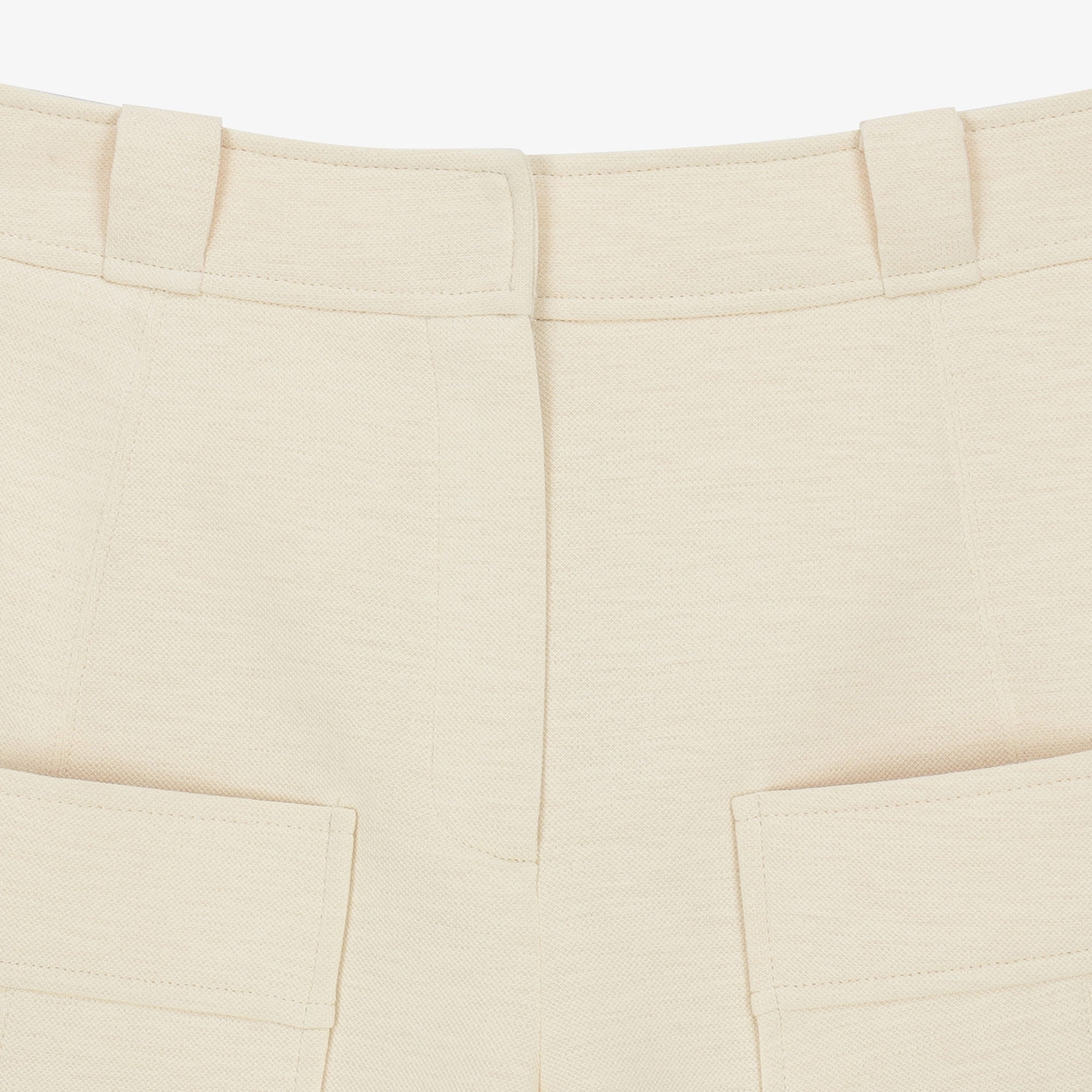 Women's Big Pocket Short Pants - Light Yellow