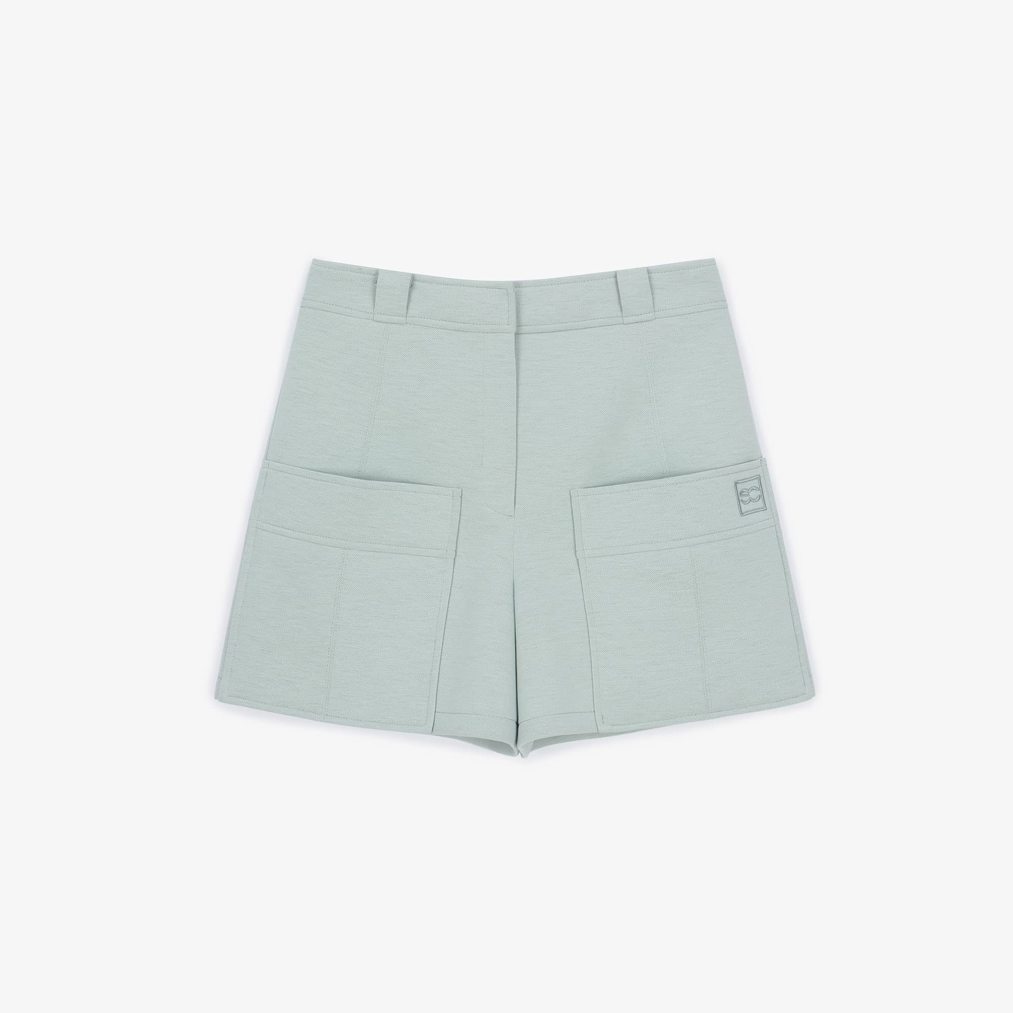 Women's Big Pocket Short Pants - Mint