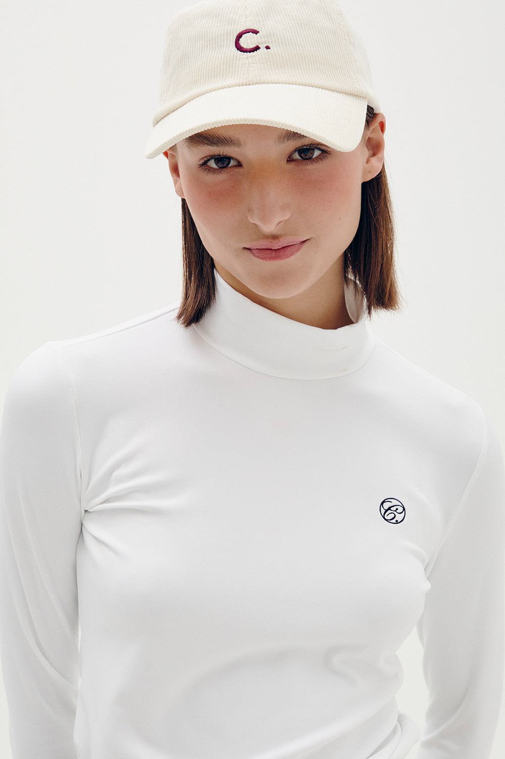 Logo Turtle Neck - White