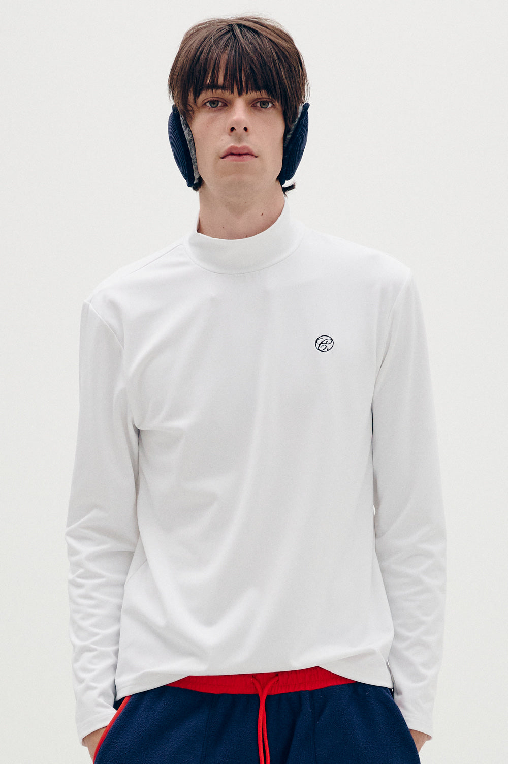 Logo Turtle Neck - White