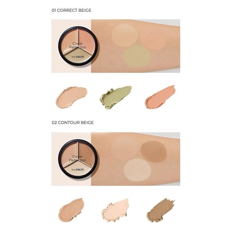 the SAEM Cover Perfection Triple Pot Concealer - Dodoskin