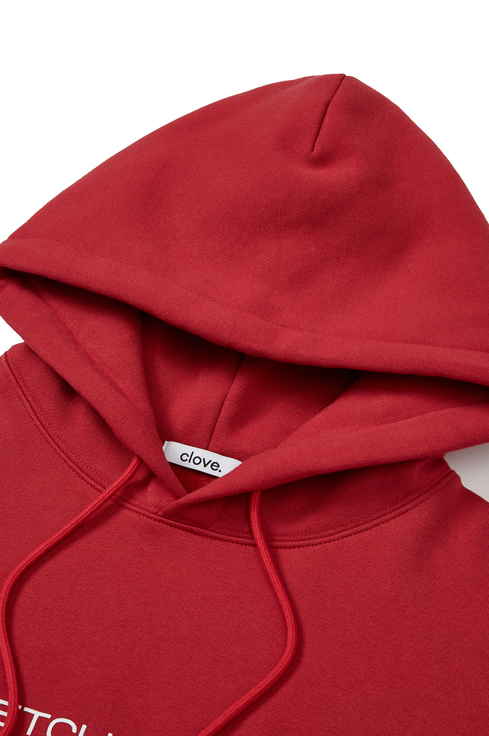 Graphic Fleece-Lined Hoody - Red