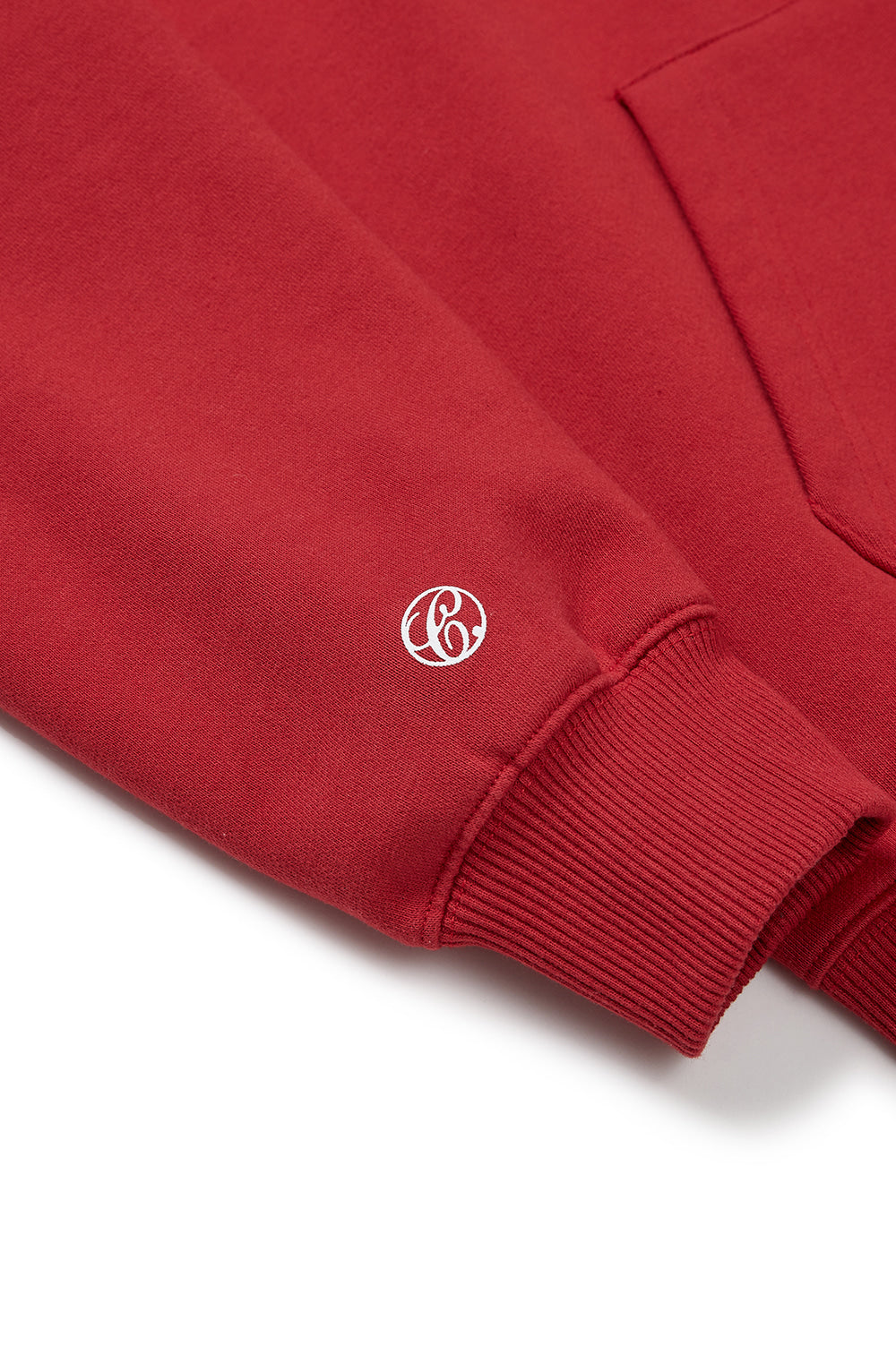 Graphic Fleece-Lined Hoody - Red