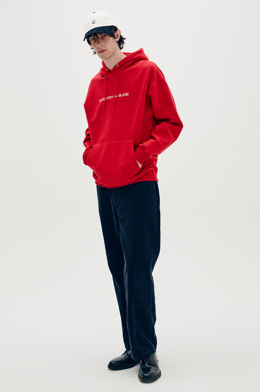 Graphic Fleece-Lined Hoody - Red