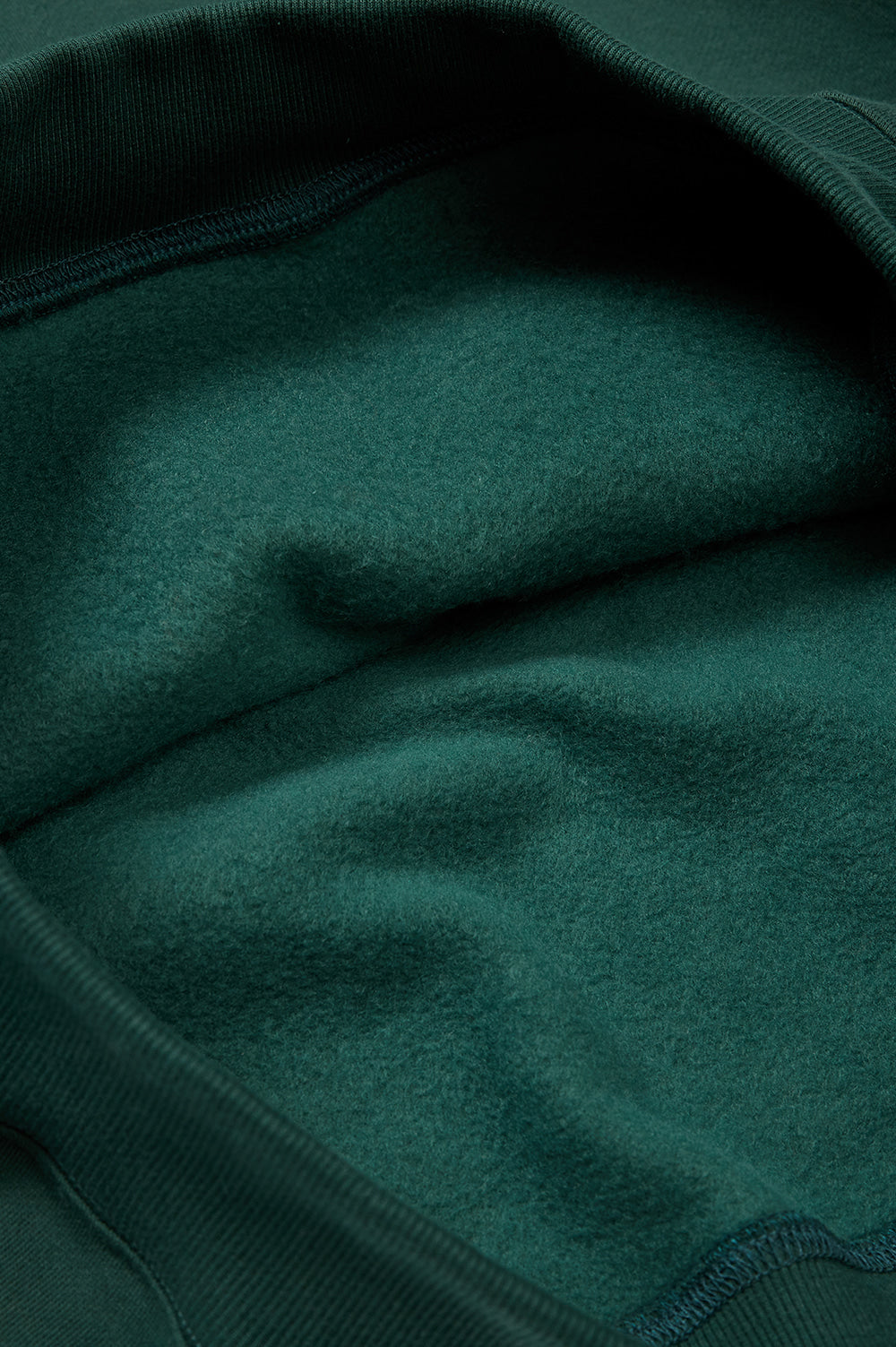 Graphic Fleece-Lined Hoody - Dark Green