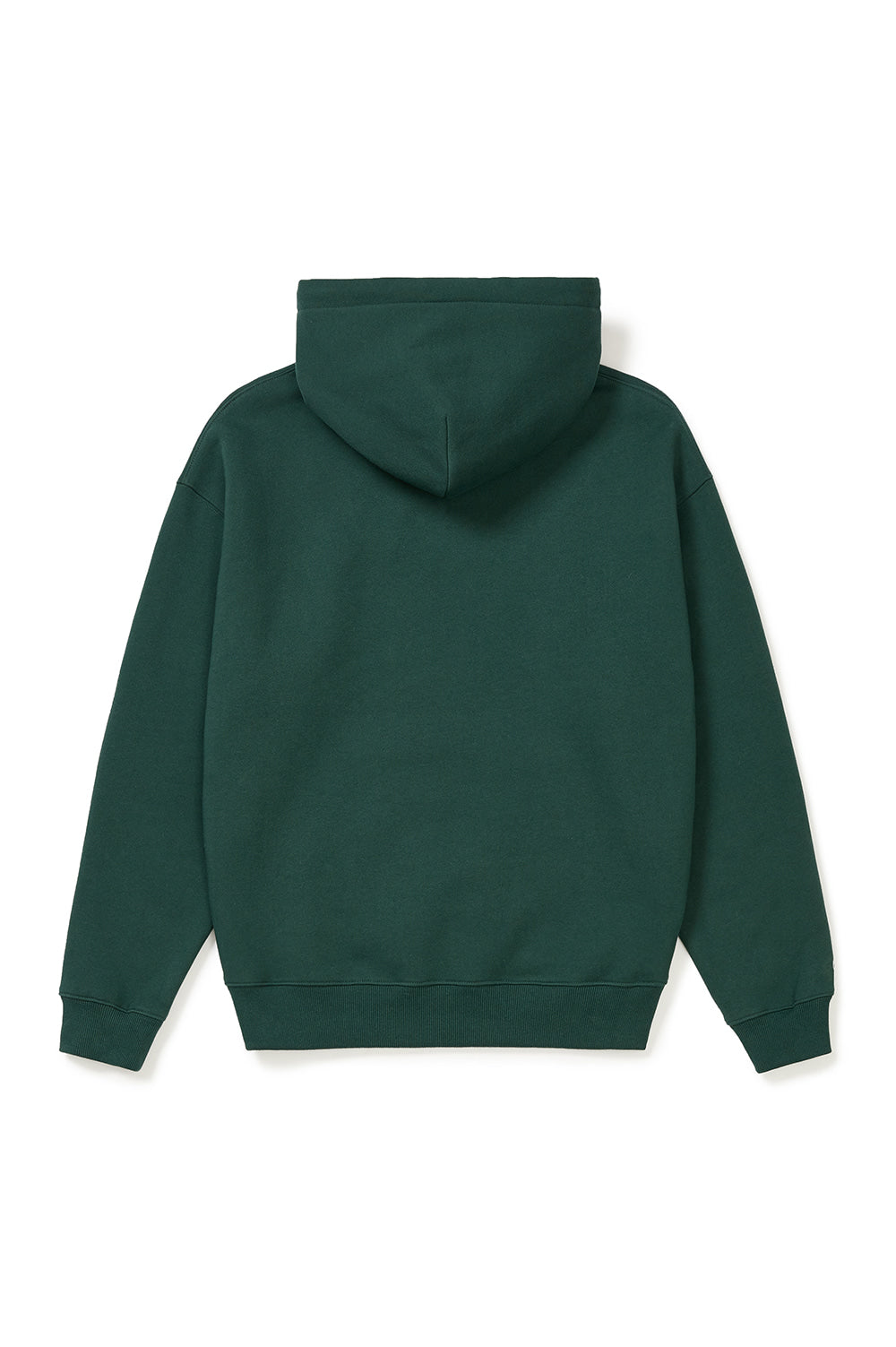 Graphic Fleece-Lined Hoody - Dark Green