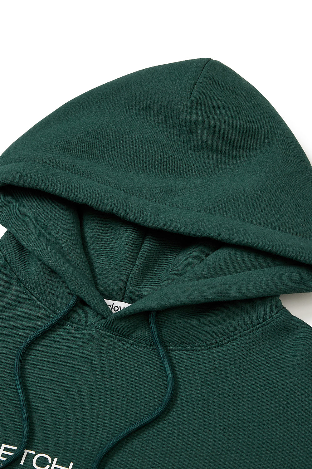 Graphic Fleece-Lined Hoody - Dark Green