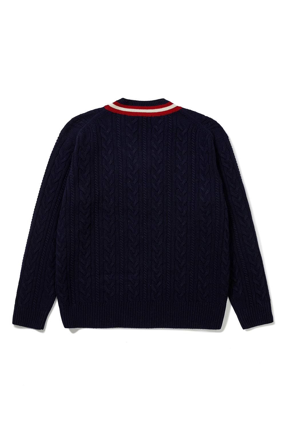 Cricket Cable V-Neck Knit Men - Navy