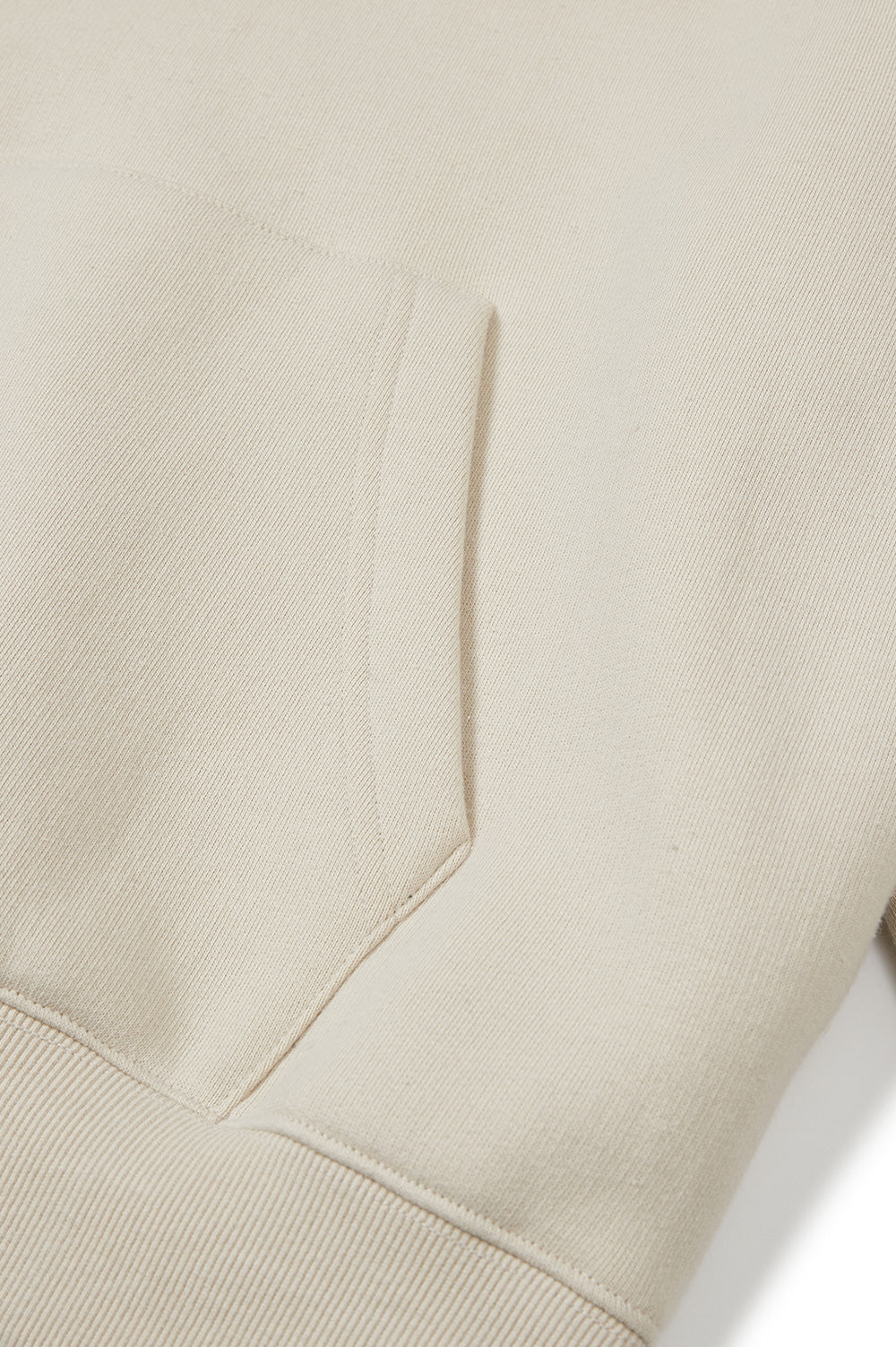 Logo Fleece-Lined Hoody - Beige