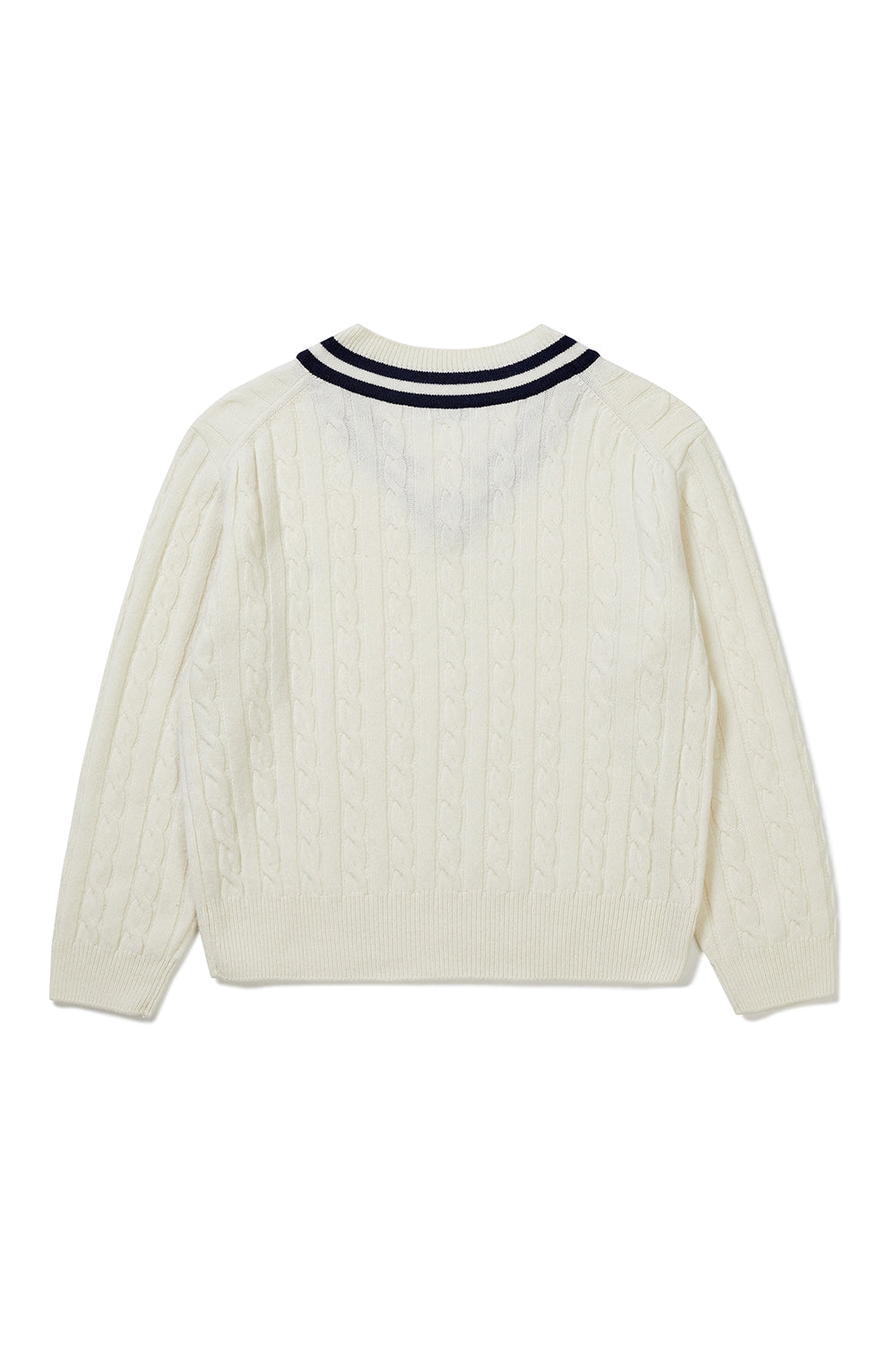 Cricket Cable V-Neck Knit Women - Ivory