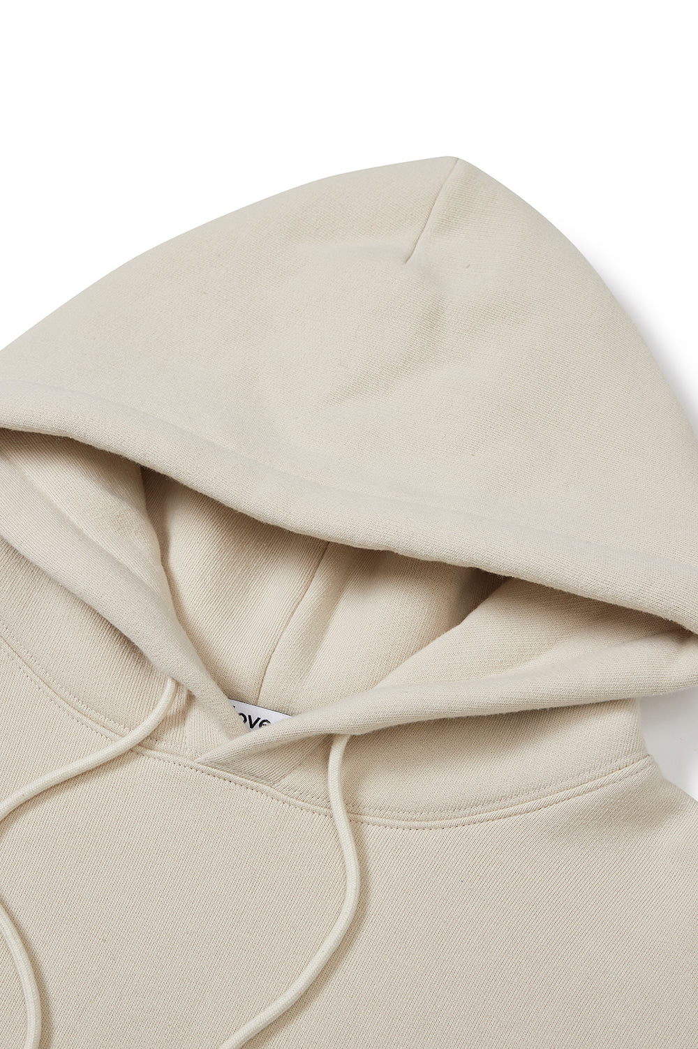 Logo Fleece-Lined Hoody - Beige