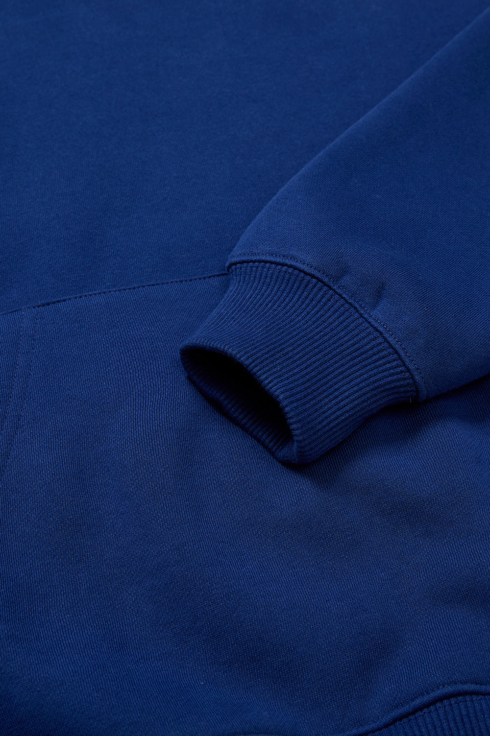 Logo Fleece-Lined Hoody - Blue