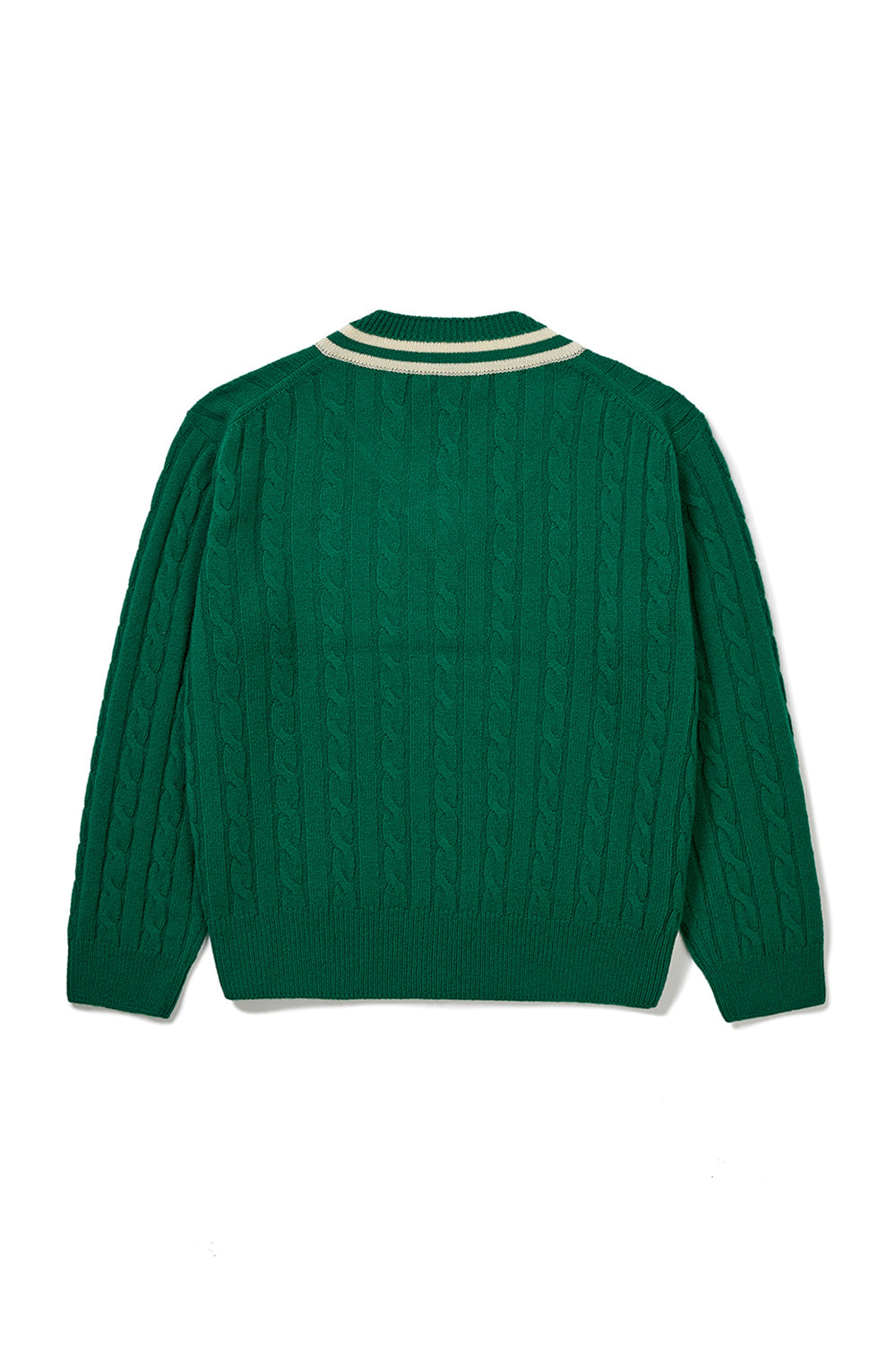 Cricket Cable V-Neck Knit Women - Green